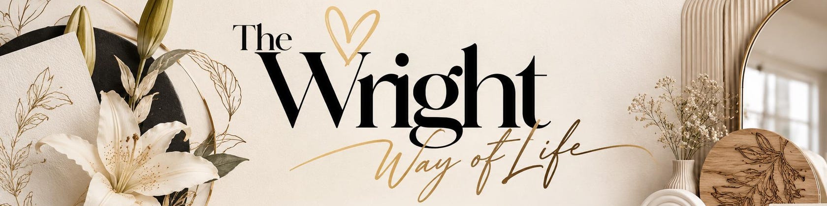 The Wright Way of Life — lilies, engraved wood and gold